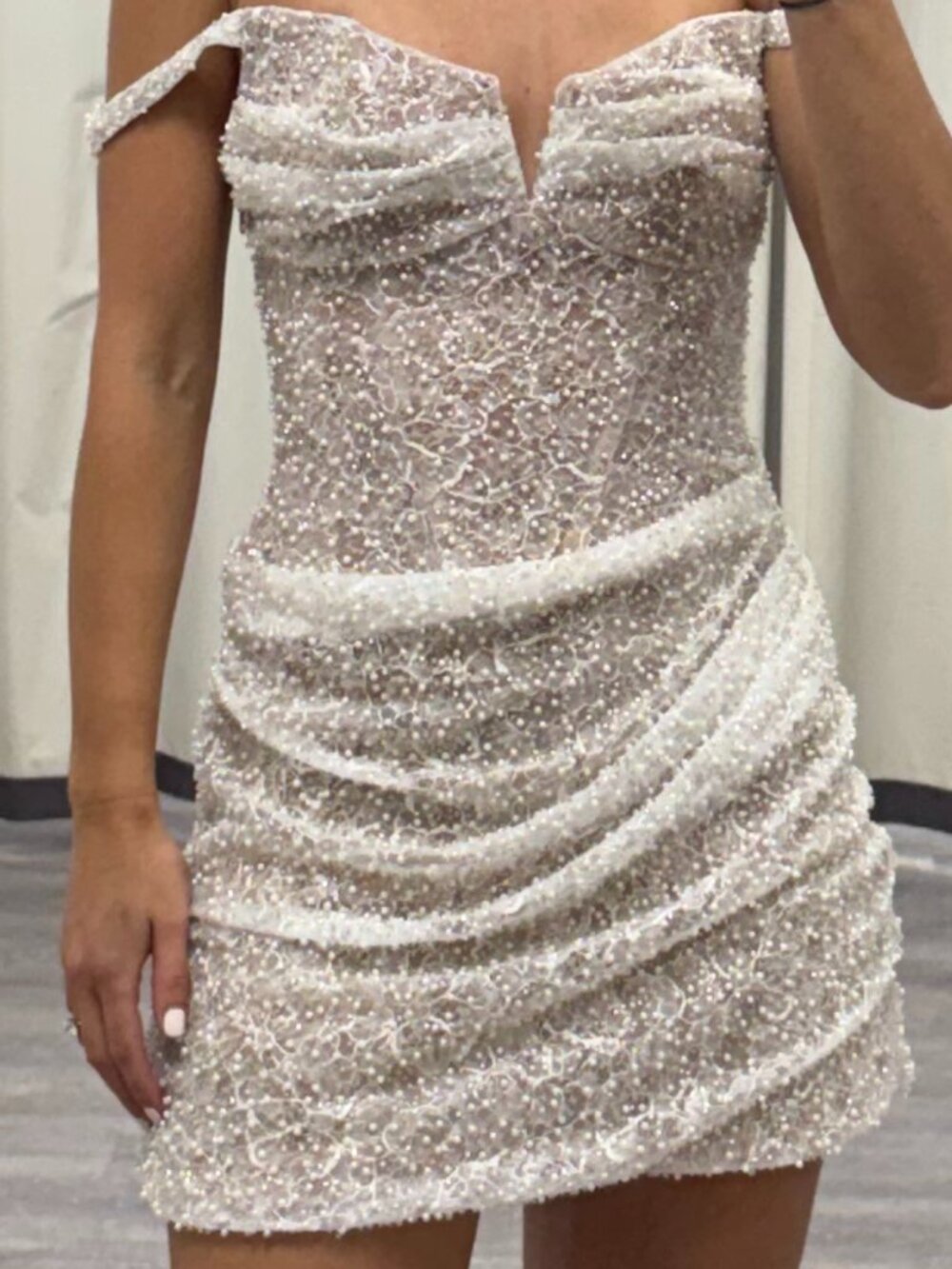 MESHKI beaded Connie dress